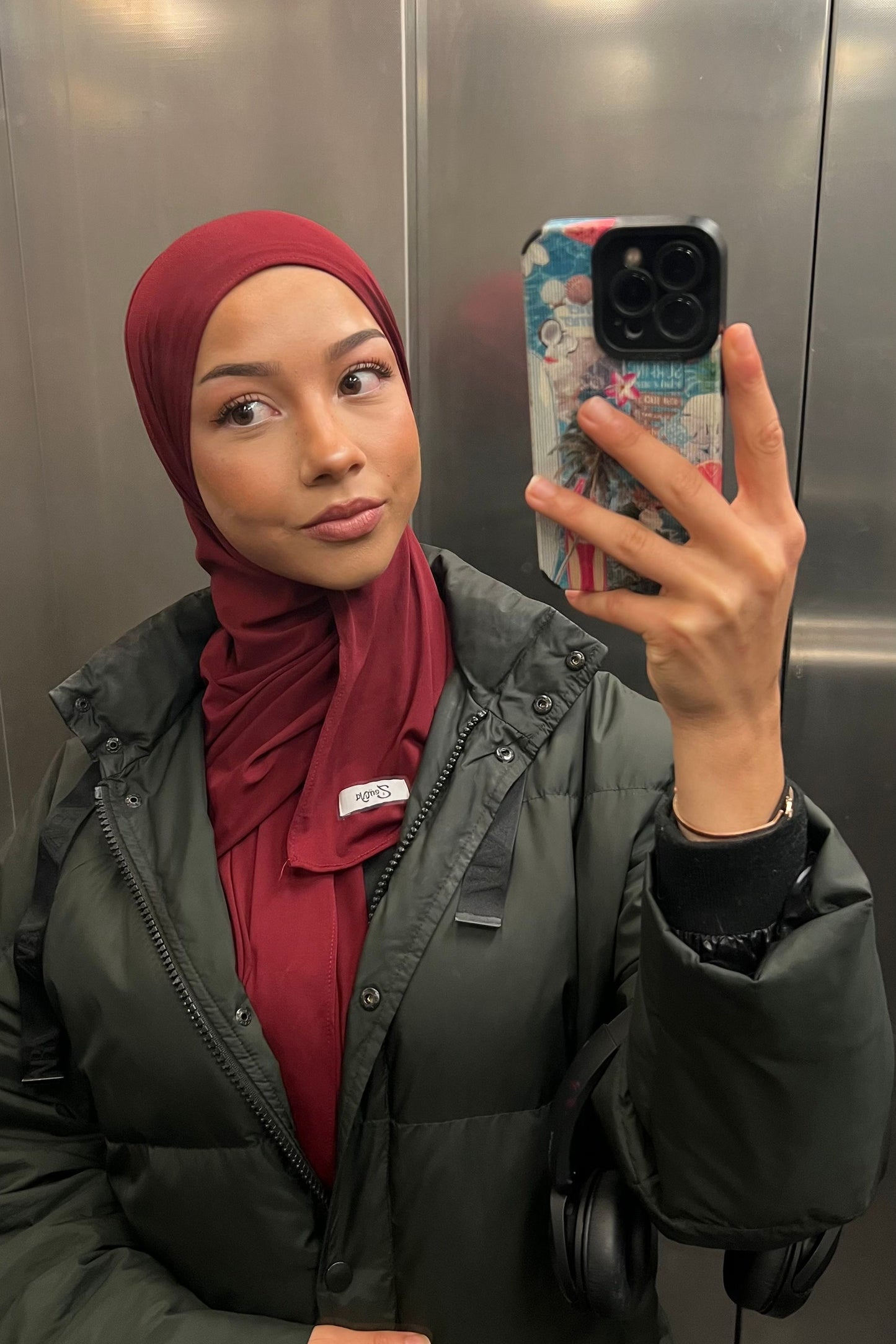 (Pre-Order) Burgundy- Premium Hijab