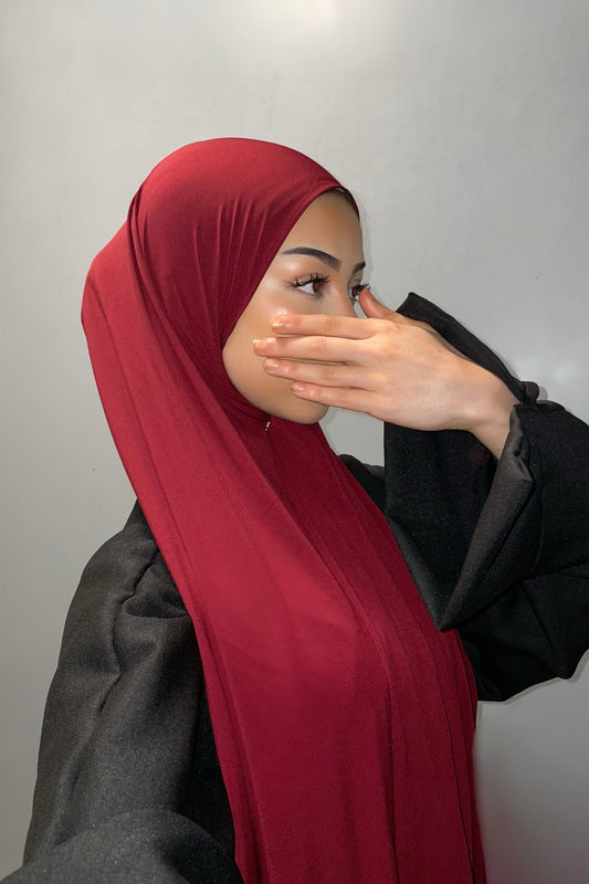 (Pre-Order) Burgundy- Premium Hijab