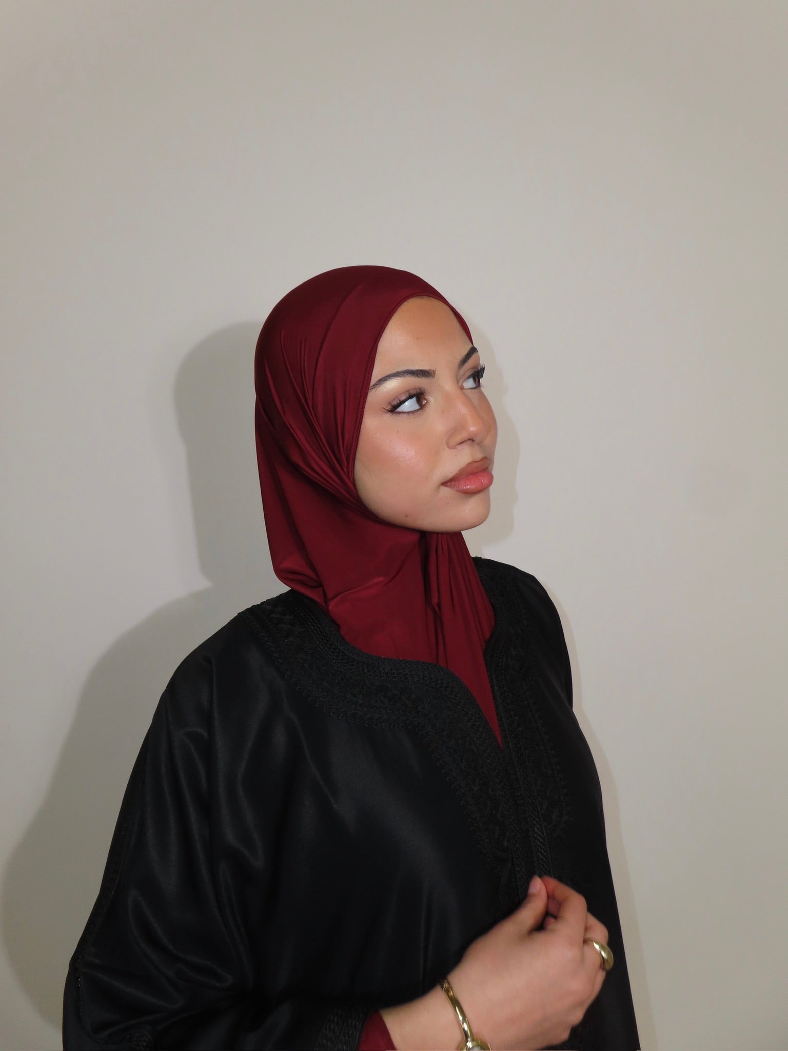 Burgundy - Liquid Jersey