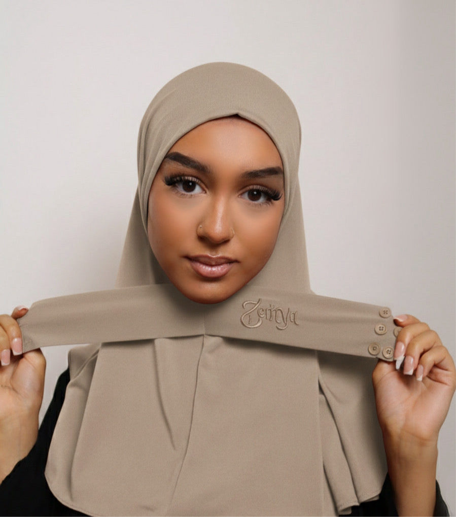 Taupe - Instant Premium Hijab