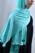 Azul - Black Rope Rhinestone Premium Hijab