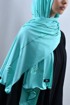 Azul - Black Rope Rhinestone Premium Hijab
