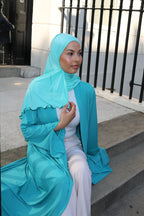 Azul - Black Rope Rhinestone Premium Hijab