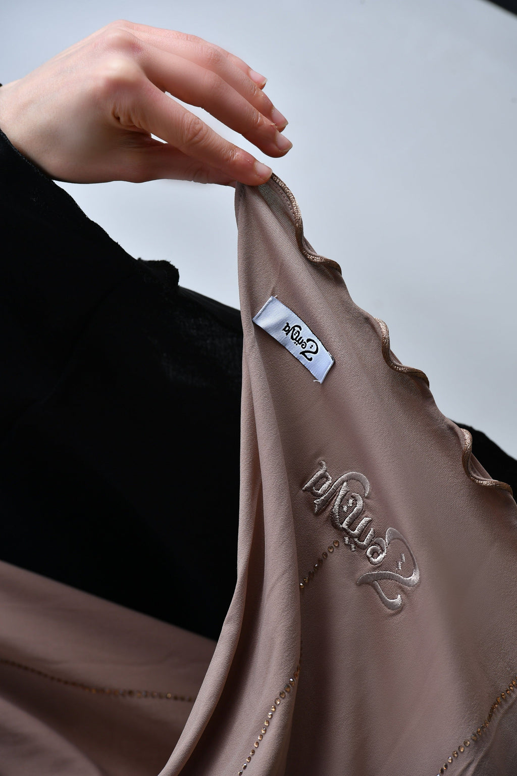 Mocha - Rhinestone Premium Hijab