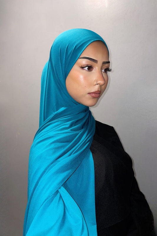 Teal - Premium Jersey Hijab