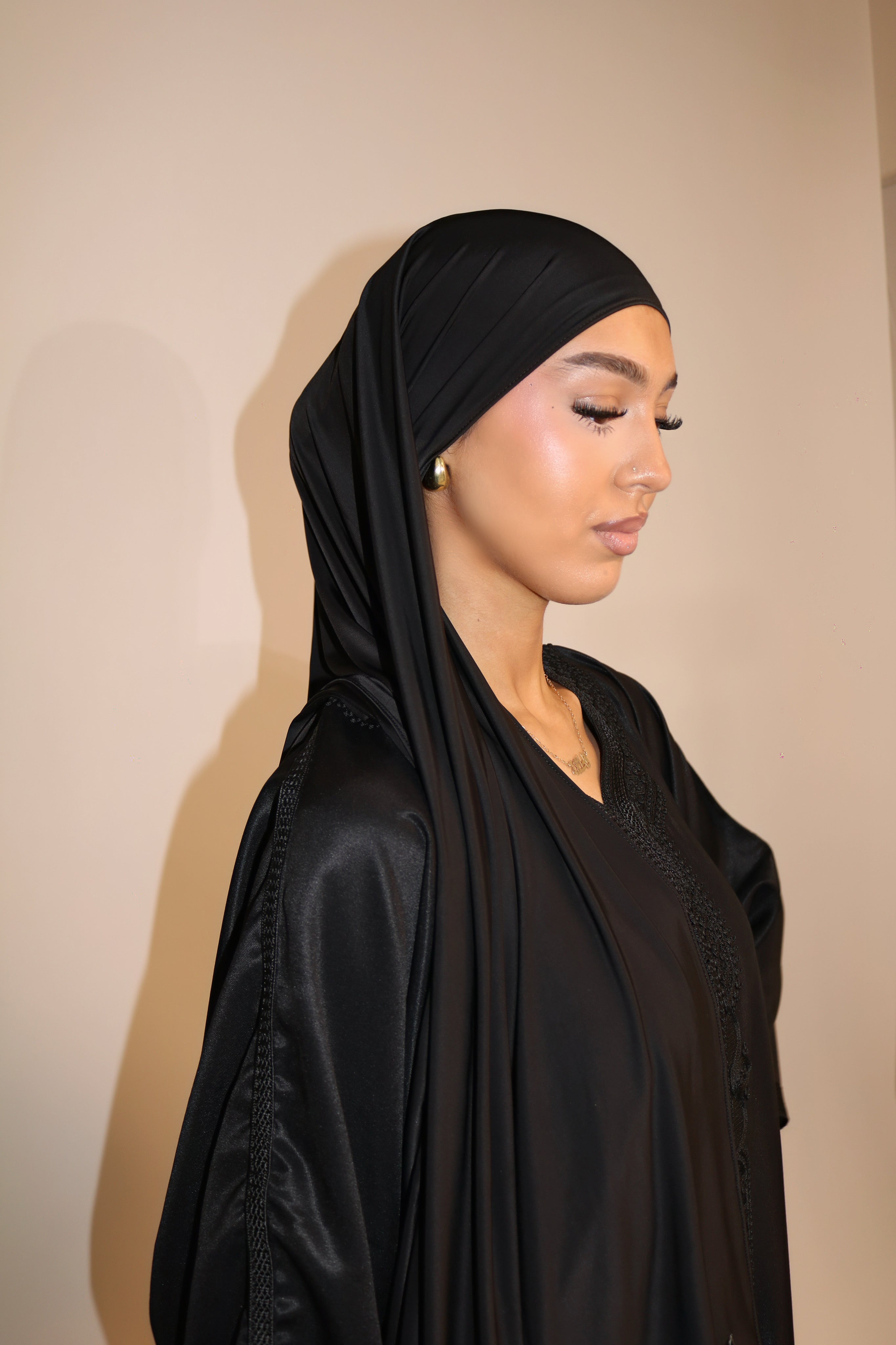Black - Liquid Jersey Hijab