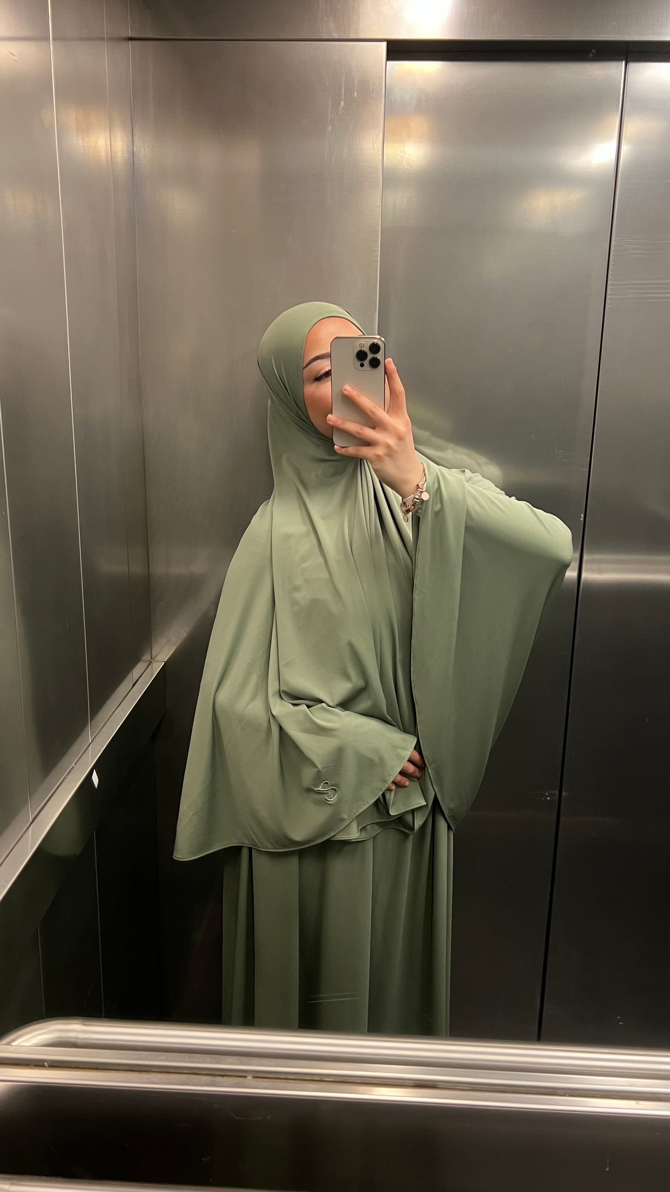 (Pre-Order) Khimar Skirt Set - Premium Jersey