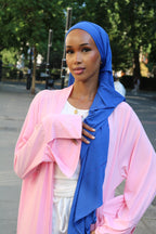 Royal Blue - Rhinestone Rope Premium Hijab