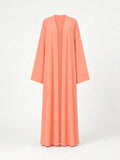 (Pre-Order) Open Premium Jersey Abaya - Coral
