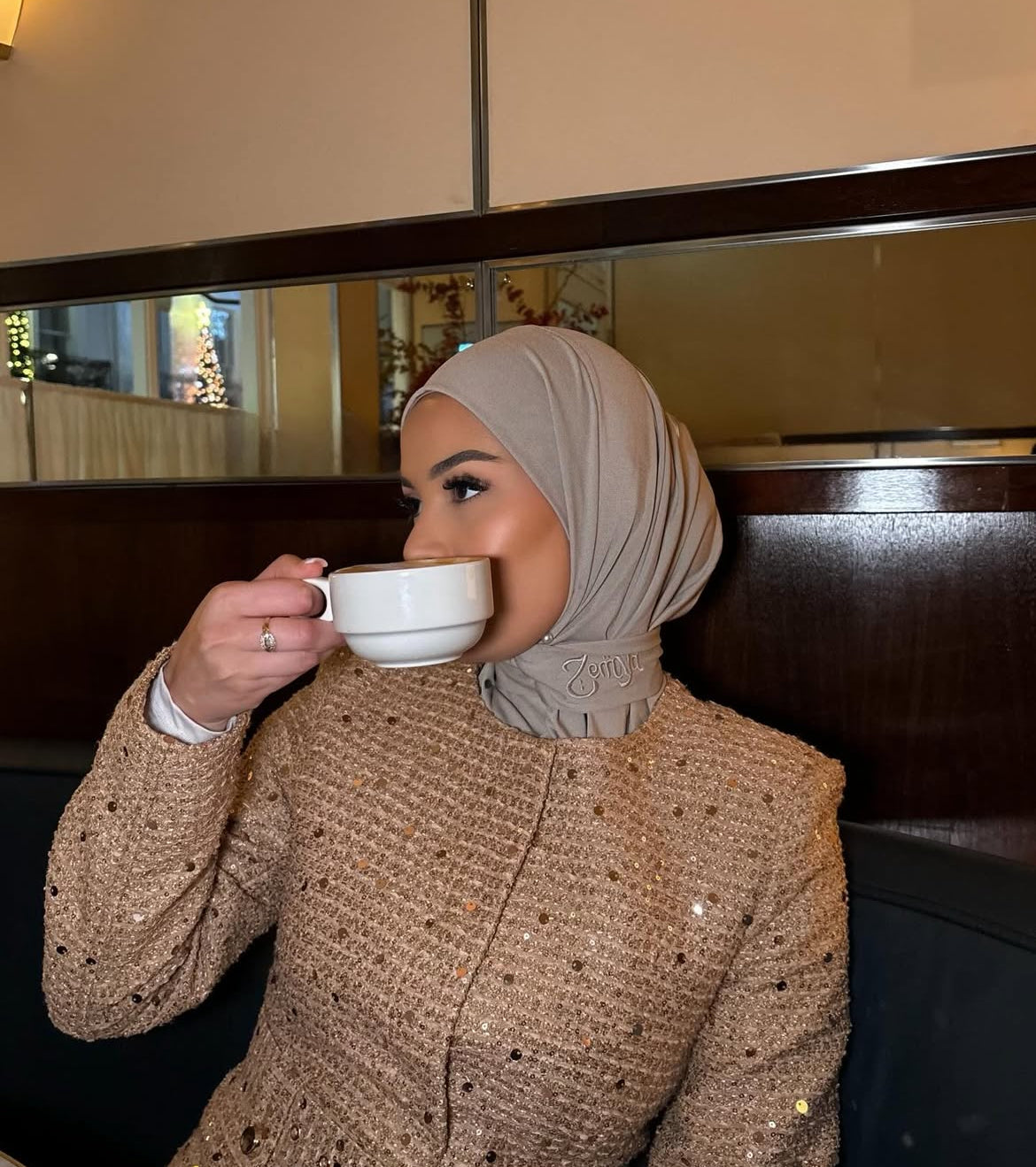 Taupe - Instant Premium Hijab