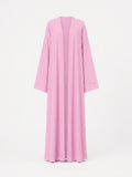 (Pre-Order) Open Premium Jersey Abaya - Baby Pink