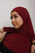 Burgundy - Instant Premium Hijab