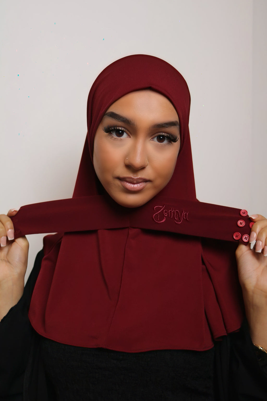 Burgundy - Instant Premium Hijab