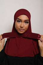 Burgundy - Instant Premium Hijab