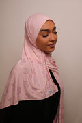 Pastel Pink - Liquid Rhinestone Hijab