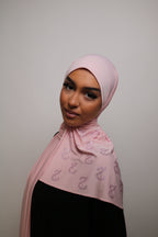 Pastel Pink - Liquid Rhinestone Hijab