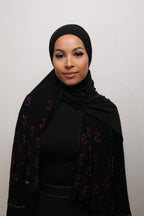 Aurora - Blue-Purple Liquid Rhinestone Hijab