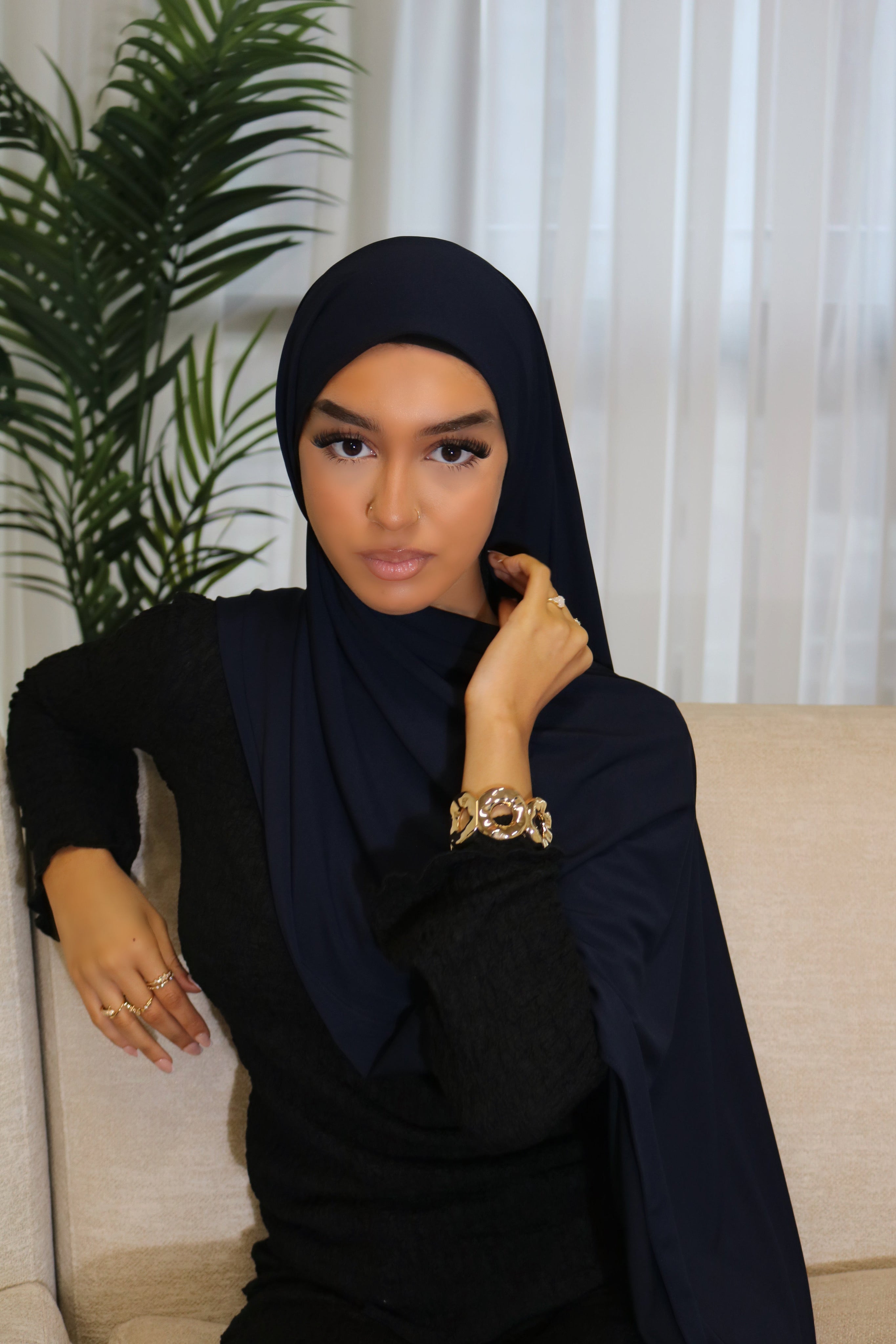 Navy Blue - Premium Hijab