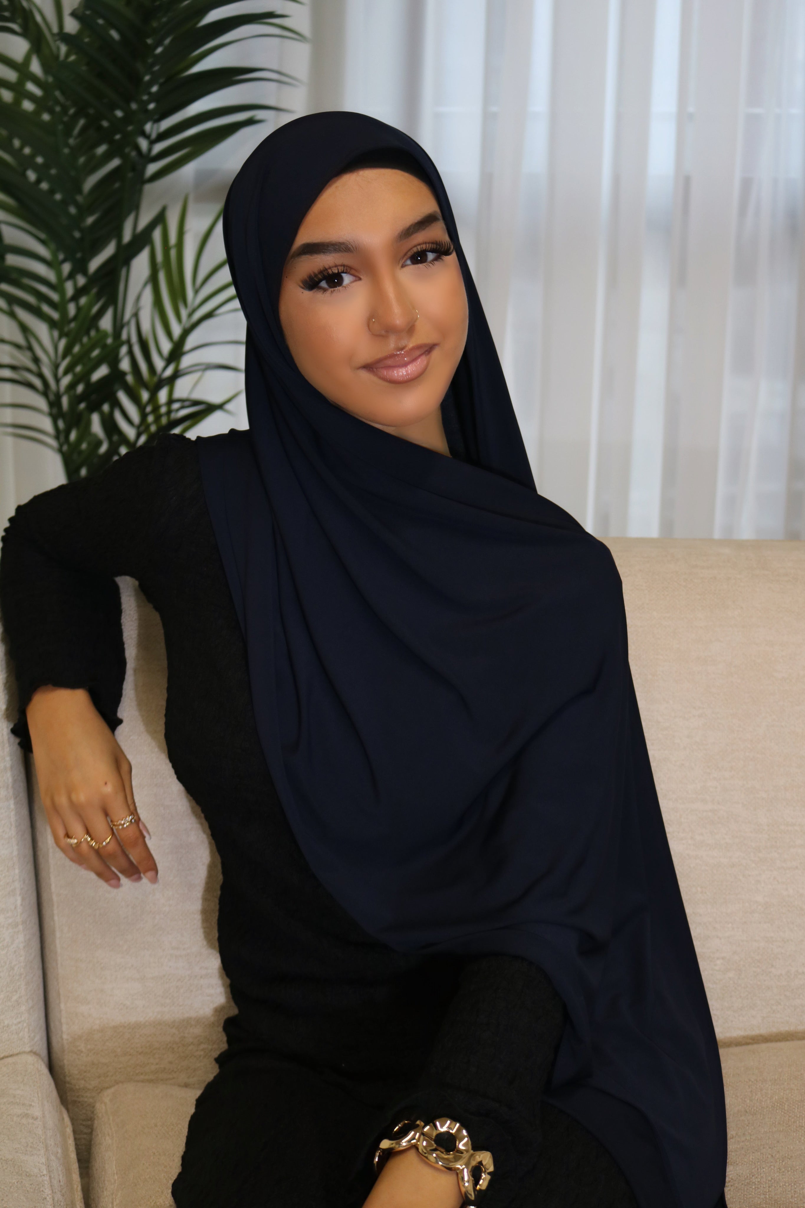 Navy Blue - Premium Hijab